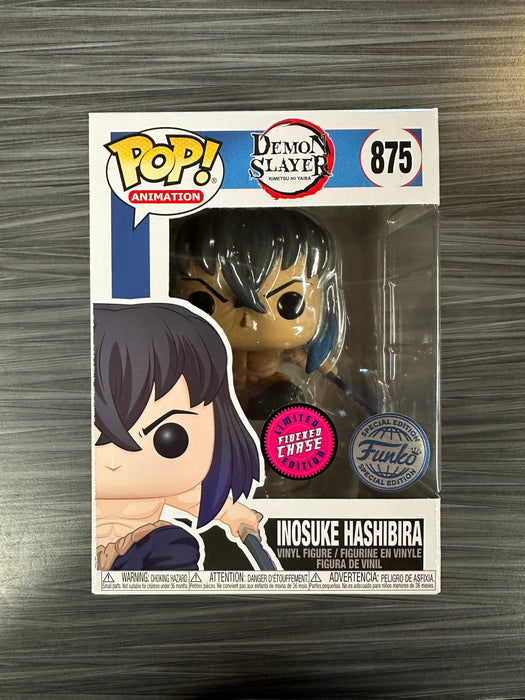 Funko POP! Animation: Demon Slayer - Inosuke Hashibira (Flocked)(CHASE)(New Special Edition) #875