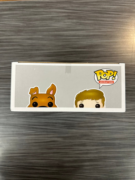 Funko POP! Animation: Scooby-Doo - Scooby-Doo With Shaggy (F.Y.E)(Damaged Box)[2Pack](Signed/Matthew Lillard/JSA)