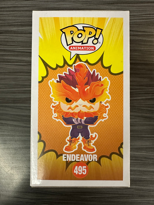 Funko POP! Animation: My Hero Academia - Endeavor (GameStop)(Signed/Patrick Seitz/JSA) #495