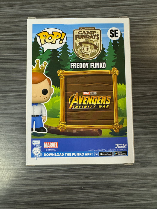 Funko POP! Camp Fundays: Freddy Funko As Captain America (Metallic)(2023 Camp Fundays)(2000PCS)(Damaged Box) #SE