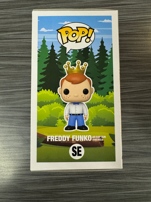 Funko POP! Camp Fundays: Freddy Funko As Captain America (Metallic)(2023 Camp Fundays)(2000PCS)(Damaged Box) #SE