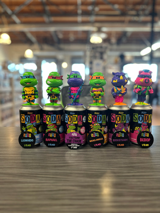 Funko Vinyl Soda: Television - Teenage Mutant Ninja Turtles Sodas with Loungefly Cooler [OPENED] (10,000 Pcs)