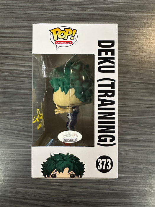 Funko POP! Animation: My Hero Academia - Deku (Training)(Signed/Justin Briner/JSA) #373