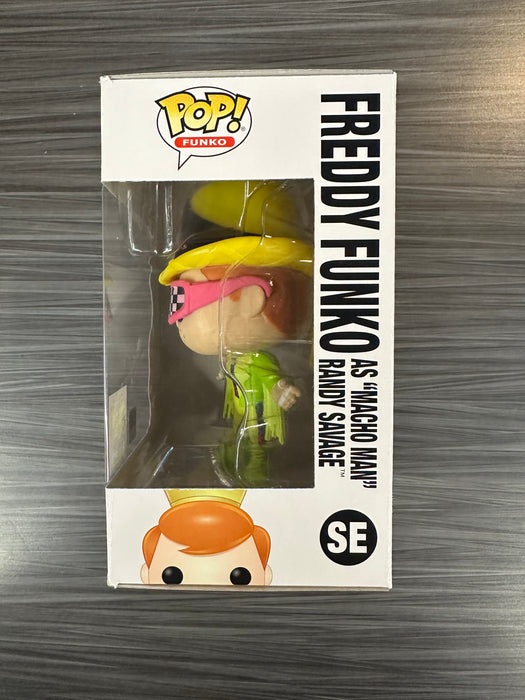 Funko POP! Freddy Funko As "Macho Man" Randy Savage (2022 Blacklight Battle)(2000 PCS)(Damaged Box) #SE