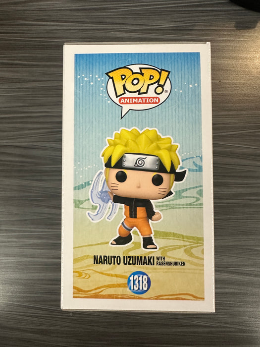 Funko POP! Animation: Naruto Shippuden - Naruto Uzumaki W/Rasenshuriken (GiTD)(Funko)(Signed/Maile Flanagan/JSA) #1318