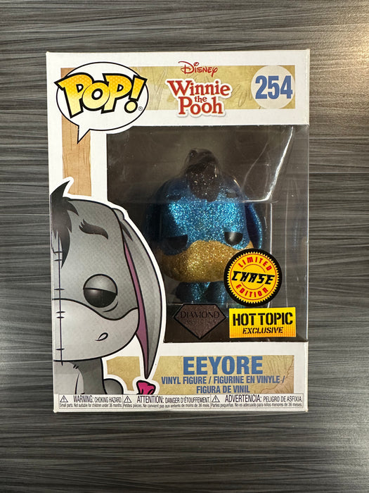 Funko POP! Disney: Winnie The Pooh - Eeyore (CHASE)(Diamond)(Hot Topic)(Damaged Box) #254