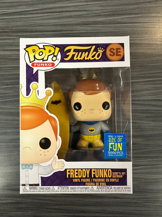 Funko POP! Freddy Funko Surf's Up Batman (Box Of Fun)(Damaged Box) #SE