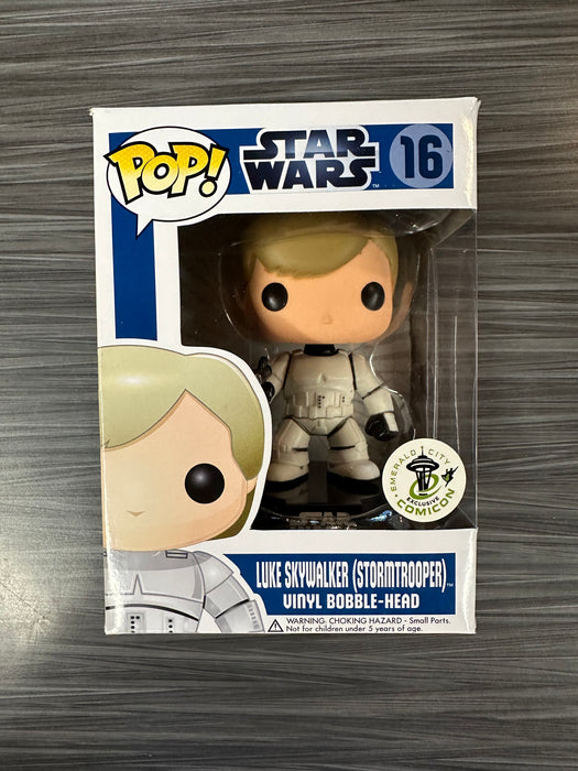 Funko POP! Star Wars: Luke Skywalker (Stormtrooper)(2011 ECCC)(Damaged Box) #16