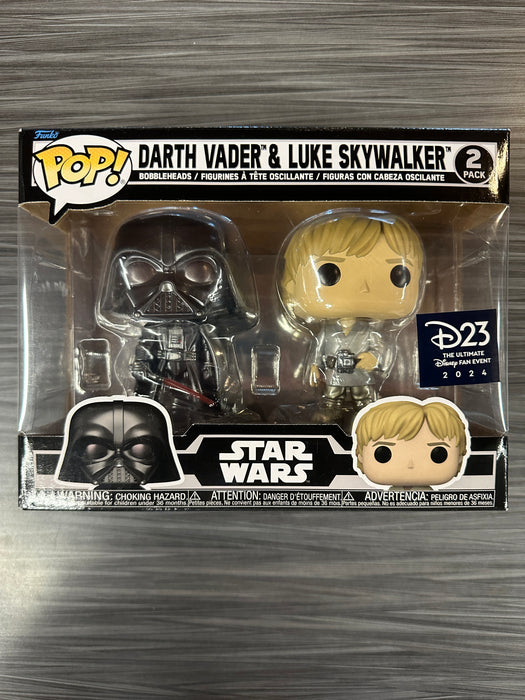 Funko POP! Star Wars: Darth Vader & Lukeskywalker (D23) [2-Pack]