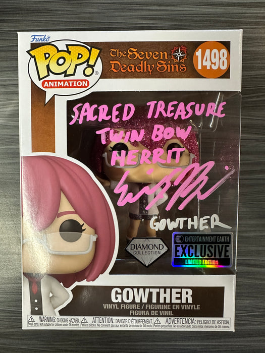 Funko POP! Animation: Seven Deadly Sins - Gowther (Diamond)(Entertainment Earth) (Signed/Erik Kimerer/JSA) [B] #1498