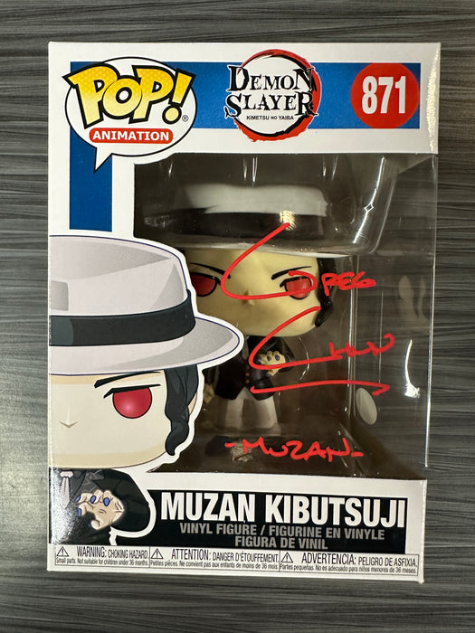 Funko POP! Animation: Demon Slayer - Muzan Kibutsuji (Signed/Greg Chun/JSA) [A] #871