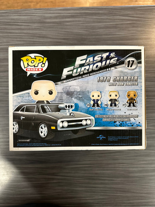 Funko POP Rides! Fast & Furious - 1970 Charger W/ Dom Toretto (Damaged Box) [A] #17