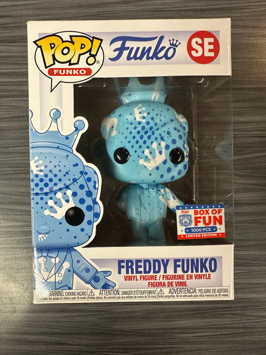 Funko POP! Freddy Funko [Artist Series Light Blue and White Crowns with Blue Dots] (2021 Fundays 1000PCS)(Damaged Box)[B] #SE