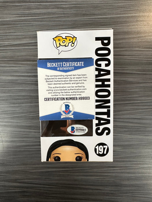 Funko POP! Disney: Pocahontas (Signed/Irene Bedard/Beckett)(Damaged Box) #197