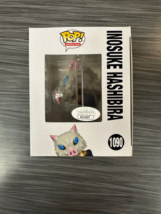 Funko POP! Animation: Inosuke Hashibira (Original Special Edition Sticker)(Signed/Bryce Papenbrook/JSA) #1090