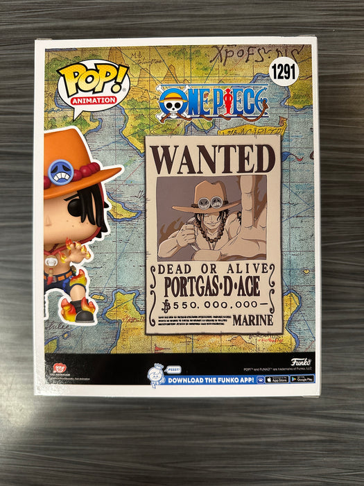 Funko POP! Animation: One Piece - Ace [Wanted Poster] (Hot Topic)(Signed/Travis Willingham/JSA) #1291