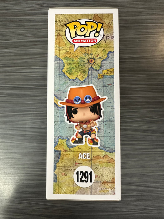 Funko POP! Animation: One Piece - Ace [Wanted Poster] (Hot Topic)(Signed/Travis Willingham/JSA) #1291