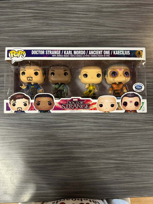 Funko POP! Marvel: Doctor Strange - Doctor Strange/Karl Mordo/Ancient One/Kaecilius (Disney Store)(4000PCS)(Damaged Box)(4 Pack) [B]