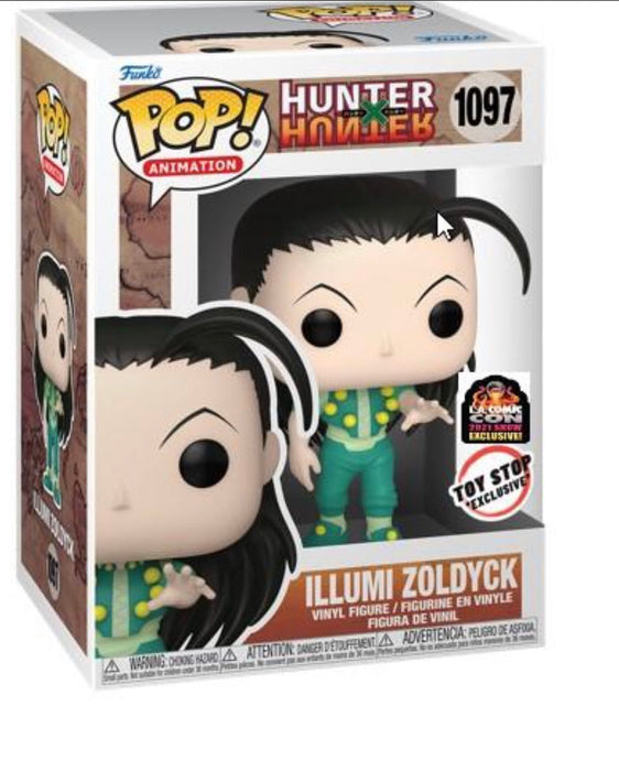 Funko POP! Animation: Hunter X Hunter- Illumi Zoldyck (2021 LACC)(Toy Stop)(Damaged Box) #1097