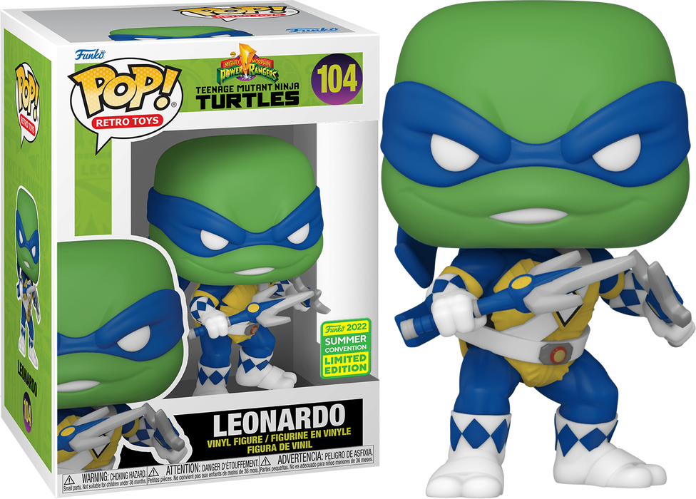 Funko POP! Retro Toys: Teenage Mutant Ninja Turtles - Leonardo (2022 Summer Convention)(Damaged Box) #104