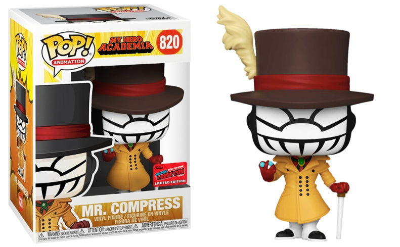 Funko POP! Animation: My Hero Academia - Mr. Compress (2020 NYCC)(Damaged Box) #820