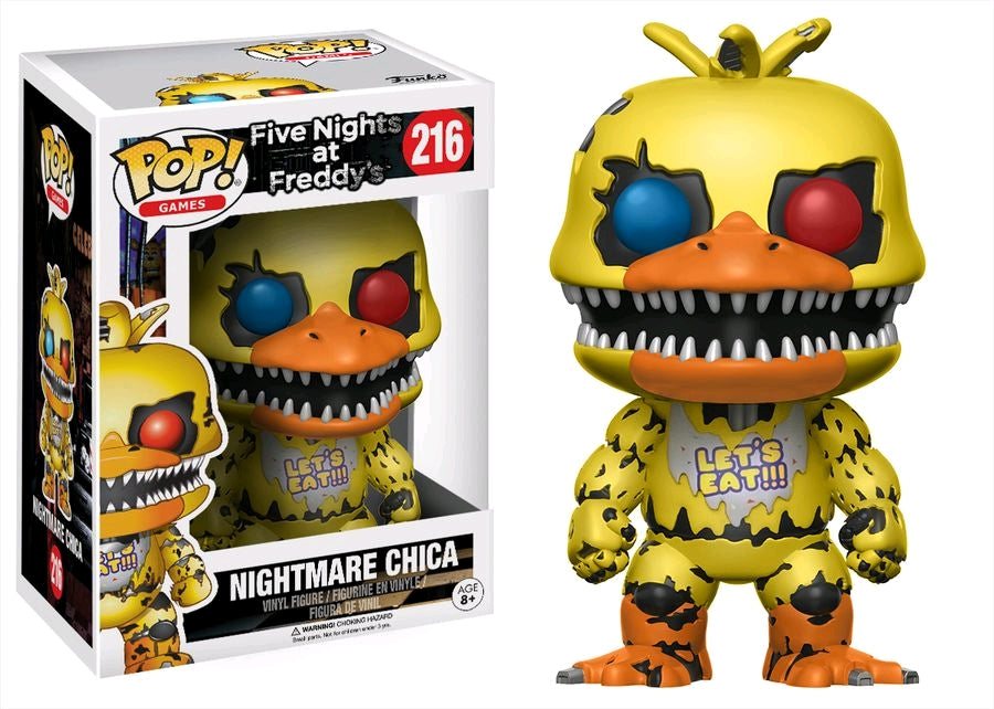 Funko POP! Games: Five Night's at Freddy's - Nightmare Chica (Damaged Box) #216