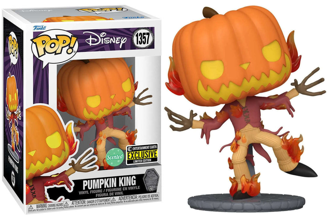 Funko POP! Disney: Pumpkin King (Scented)(Entertainment Earth)(Damaged Box) #1357