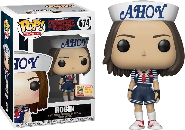 Funko POP! Television: Stranger Things - Robin (2018 SDCC)(1800 PCS)(Damaged Box) #674