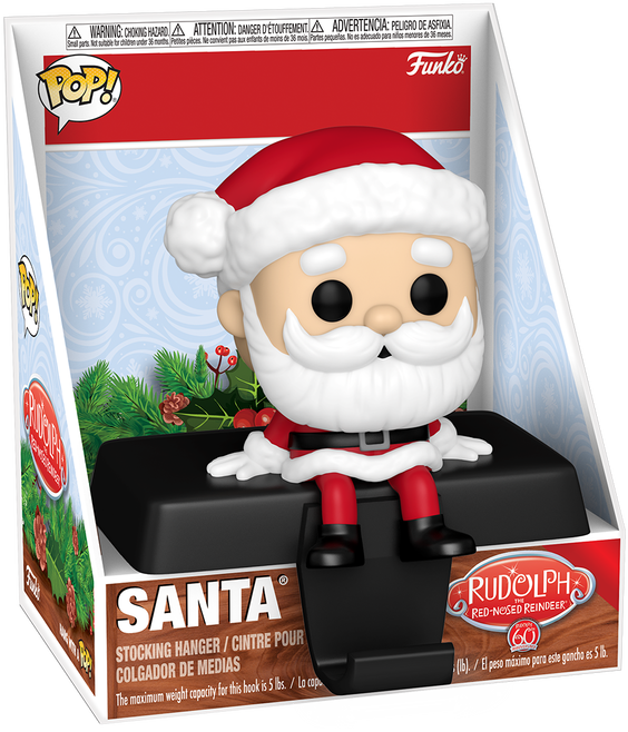 Funko POP! Edge-Sitter: Rudolph The Red-Nosed Reindeer - Santa [Stocking Hanger]