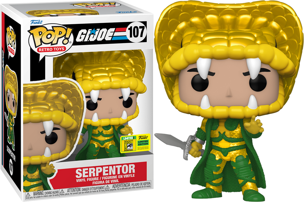 Funko POP! Retro Toys: G.I. Joe - Serpentor (2022 SDCC)(Damaged Box) #107