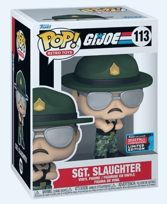 Funko POP! Retro Toys: G.I.Joe - SGT. Slaughter (2022 Fall Convention)(Damaged Box) #113