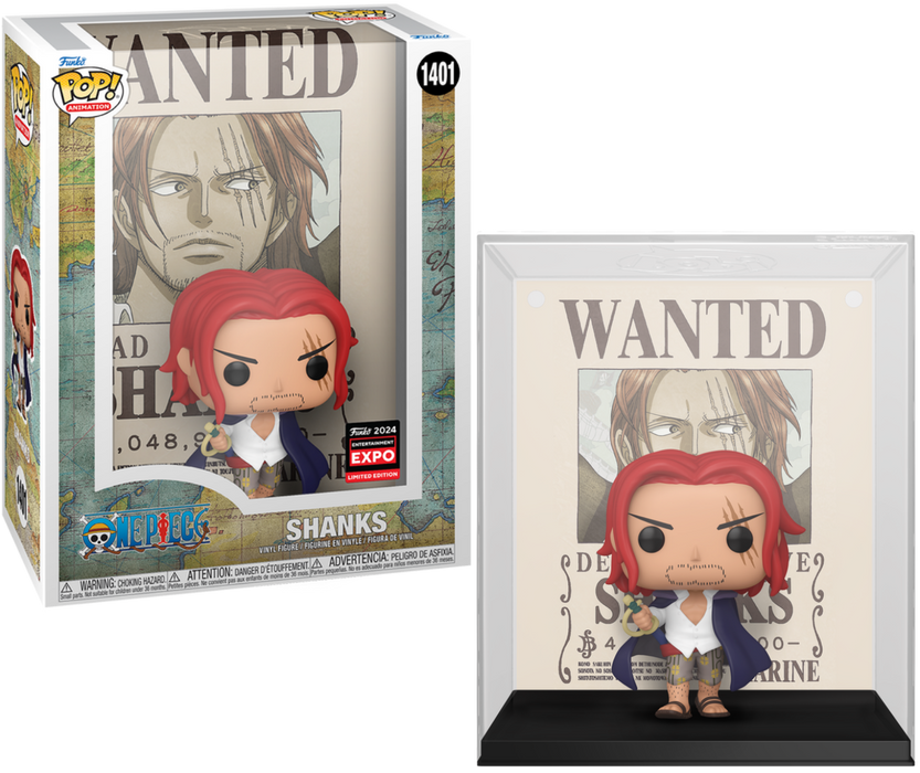 Funko POP! Animation: One Piece - Shanks [Wanted Poster] (2024 Entertainment Expo) #1401