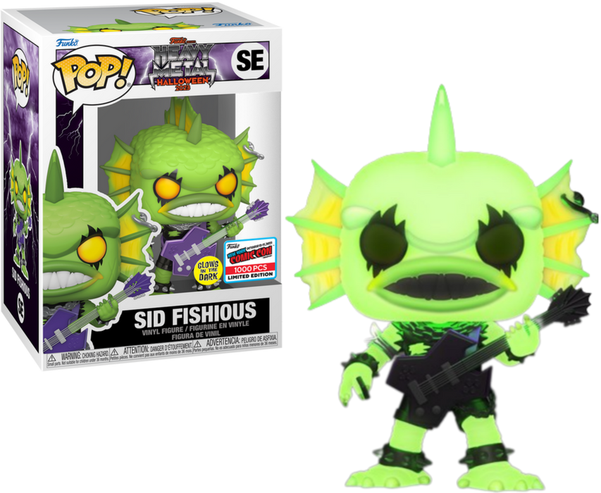 Funko POP! Heavy Metal Halloween 2023: Sid Fishious (GiTD)(2024 NYCC)(1000 PCS) #SE