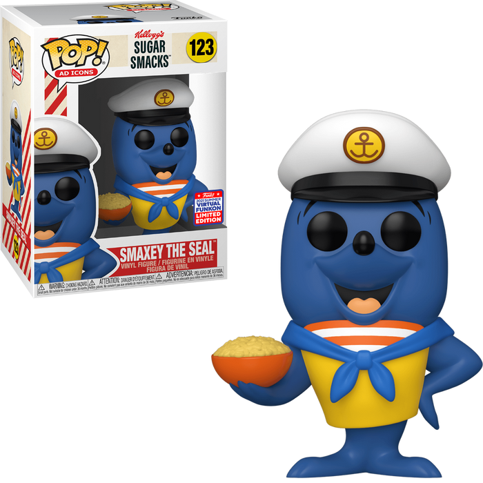 Funko POP! Ad Icons: Kellogs Sugar Smacks - Smaxey The Seal (2021 Virtual Funkon)(Damaged Box) #123