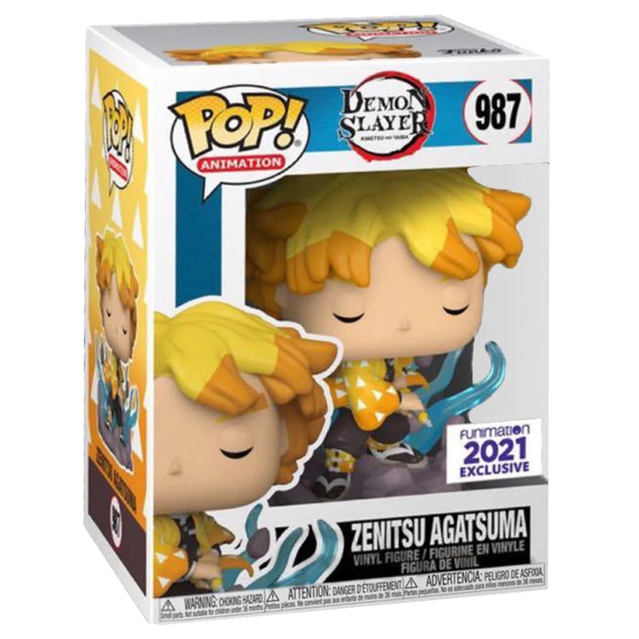 Funko POP! Animation: Demon Slayer - Zenitsu Agatsuma (2021 Funimation)(Damaged Box) #987