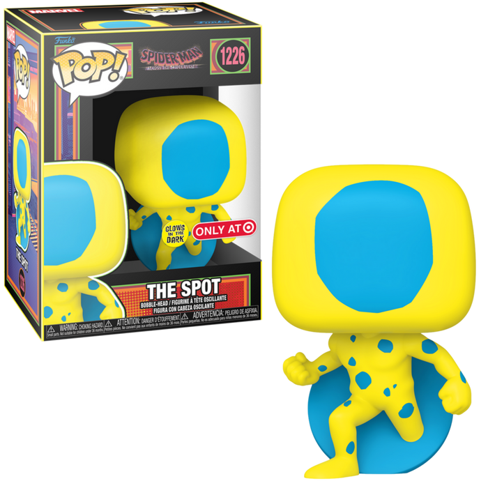 Funko POP! Spider-Man Across The Spider Verse: The Spot (GiTD)[Blacklight] (Target)(Damaged Box) #1233