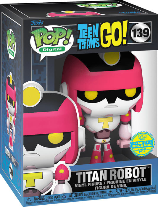 Funko POP! Digital: Teen Titans GO! - Titan Robot (NFT Release)(999 PCS)(Damaged Box) #139