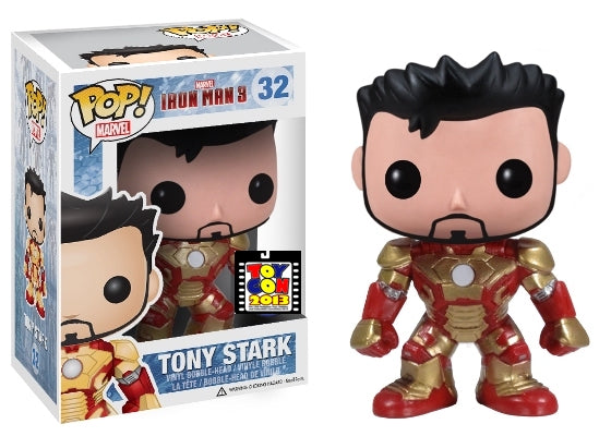 Funko POP! Marvel: Iron Man 3 - Tony Stark (2013 ToyCon)(Damaged Box) #32