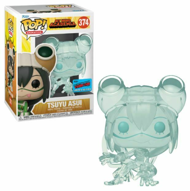 Funko POP! Animation: My Hero Academia - Tsuyu Asui [Clear] (2021 NYCC)(Damaged Box)[B] #374