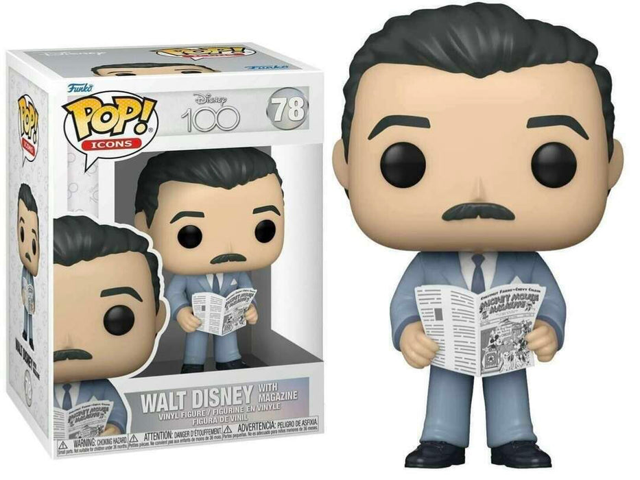 Funko POP! Icons: Disney 100 - Walt Disney w/ Magazine #78