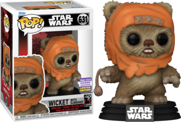 Funko POP! Star Wars: Wicket w/ Slingshot (2023 Summer Convention) #631