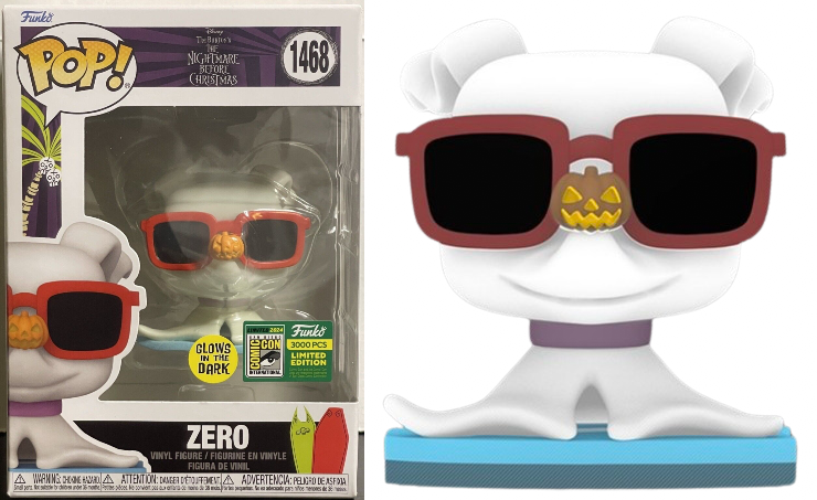 Funko POP! Disney: TNBC - Zero (GiTD)(3000 PCS)(2024 SDCC)(Damaged Box) #1468