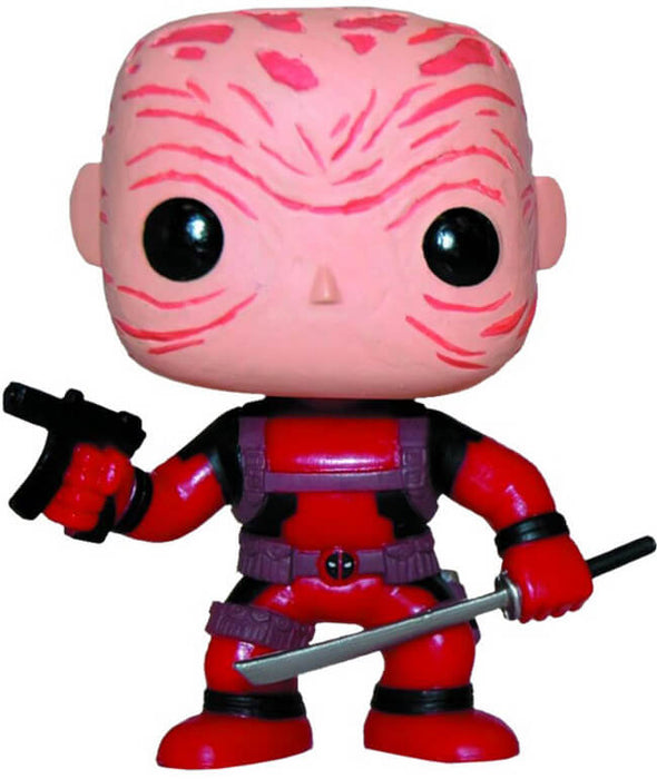 Funko POP! Marvel: Deadpool (Unmasked/Red)(PX Previews)(Damaged Box)[A] #29