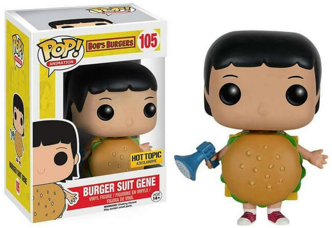 Funko POP! Animation: Bobs Burgers - Burger Suit Gene (Hot Topic)(Dama ...