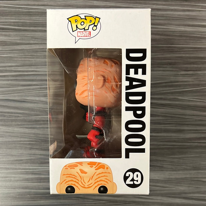 Funko POP! Marvel: Deadpool (Unmasked/Red)(PX Previews)(Damaged Box) [C] #29