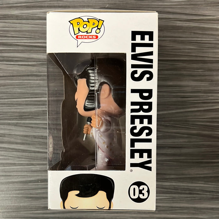 Funko POP! Rocks: Elvis - 1970's Elvis (GiTD)(CHASE)(Damaged Box) #03