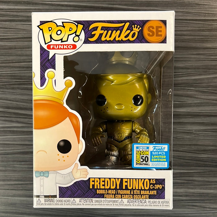 Funko POP! Freddy Funko as C-3PO (2019 SDCC/520 PCS)[with TM](Damaged Box) #SE