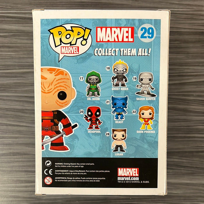 Funko POP! Marvel: Deadpool (Unmasked/Red)(PX Previews)(Damaged Box) [C] #29