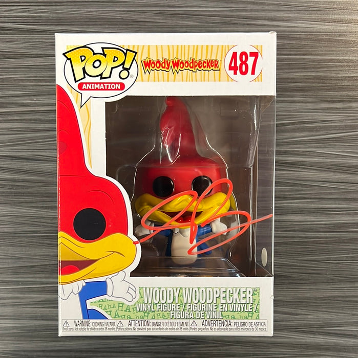 Funko POP! Animation: Woody Woodpecker (Signed/Eric Bauza/BAM!)(Damaged Box) #487