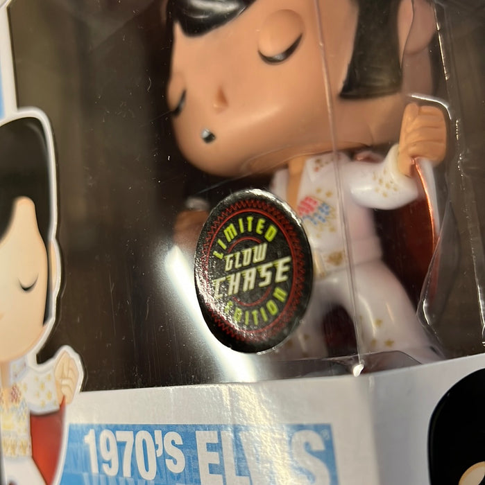 Funko POP! Rocks: Elvis - 1970's Elvis (GiTD)(CHASE)(Damaged Box) #03